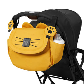 Cat Diaper Bag with Stroller Organizer